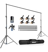EMART 12x10ft(WXH) Backdrop Stand Heavy Duty, Adjustable Backdrop Banner Holder Back Drop Stand f...