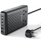 Charging Station 140W USB C Charger Block, Upgraded GaN III 8-in-1 Fast Charging Station Hub,PD 1...