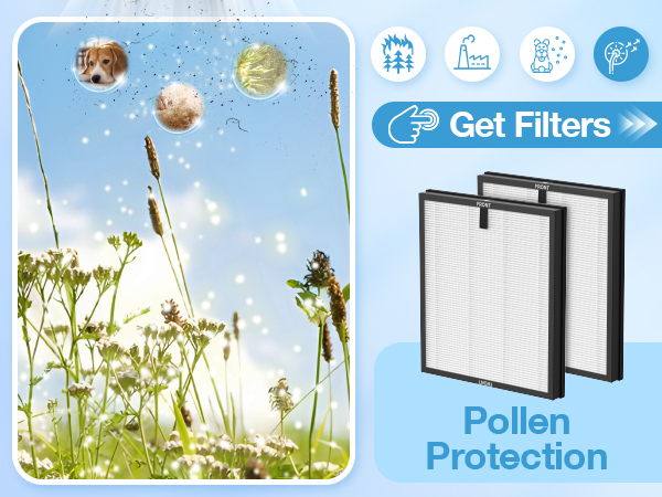 Air Purifier Replacement Filter for ECOSELF HAP603 Air Purifier