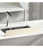 Volminex 20Inch Silicone Sink Splash Guard with Strong Suction Cups, Flexible Kitchen Sink Splash...