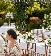 misaya 6 Packs Disposable Plastic Table Cloth, 54 x 108 Inch Waterproof Rectangle Tablecloth, Lea...