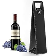 RYDDOY Wine Gift Bag, Reusable Leather Wine Tote Carrier, Single Bottle Champagne Beer Gift Bags ...