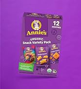 Annies Organic Variety Pack, Cheddar Bunnies, Bunny Grahams & Cheddar Squares, 12 Pouches