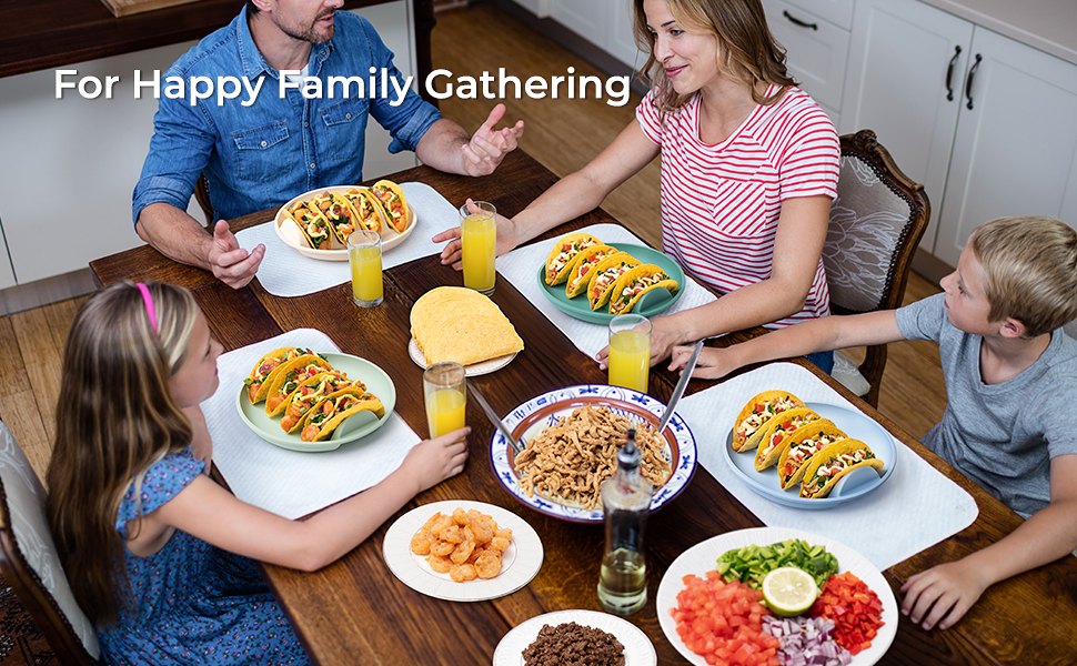 Taco Plates Set for Family