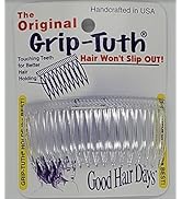 Good Hair Days Grip-Tuth Combs - Set Of 2 Hair Side Combs - Hair Combs For All Types Of Hair - De...