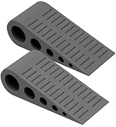 Heavy Duty Door Stoppers for Bottom of Door, Optish 2 Pack Large Door Stop, 1.9 in Tall Door Wedg...