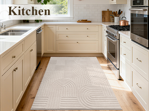kitchen rug bathroom rug fluffy medium height pile non slip washable