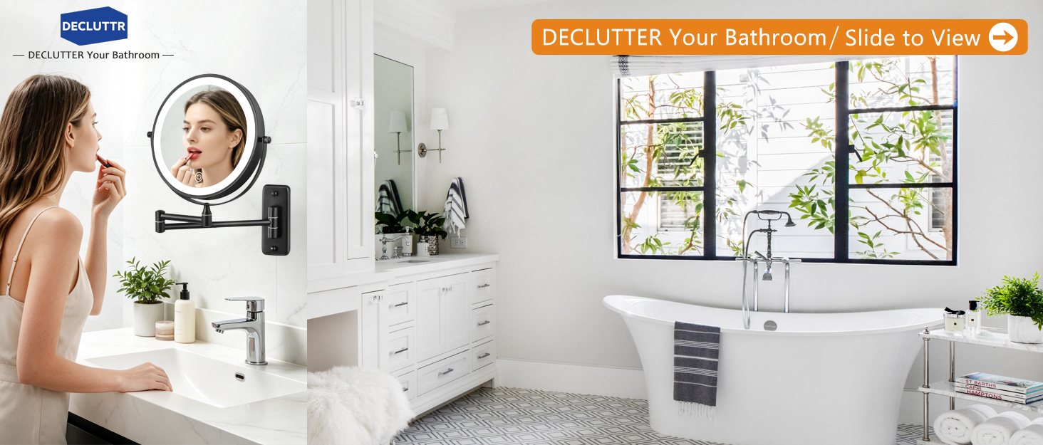 wall mounted makeup mirror