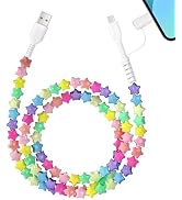Aolcev USB C Cable 66W 2 in 1 Multi USB to USB C Fast Charging Cable 3.3FT Beaded for iPhone Char...