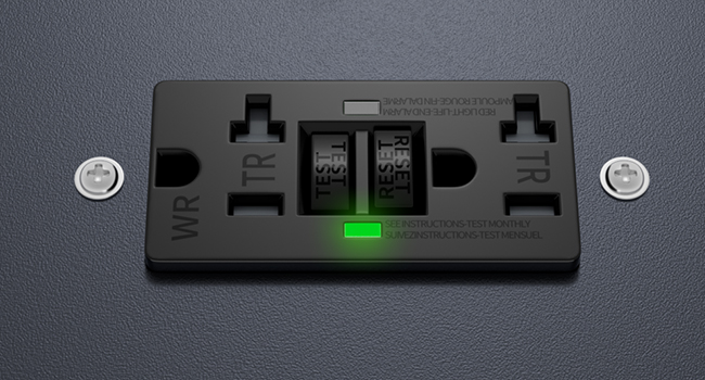 Outdoor Electrical Outlet Box with 20 Amp WRTR GFCI Receptacle and Switch ETL Listed