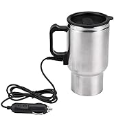 Electric Water Kettle, Duokon 12V Car 450ml Coffee Mug Electric In-car Stainless Steel Travel Hea...