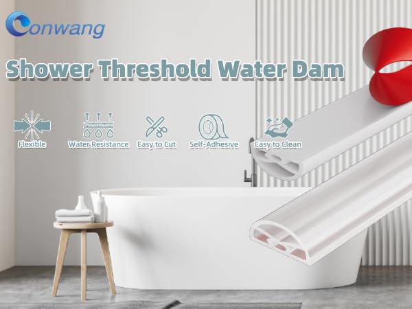Shower Threshold Water Dam Barrier
