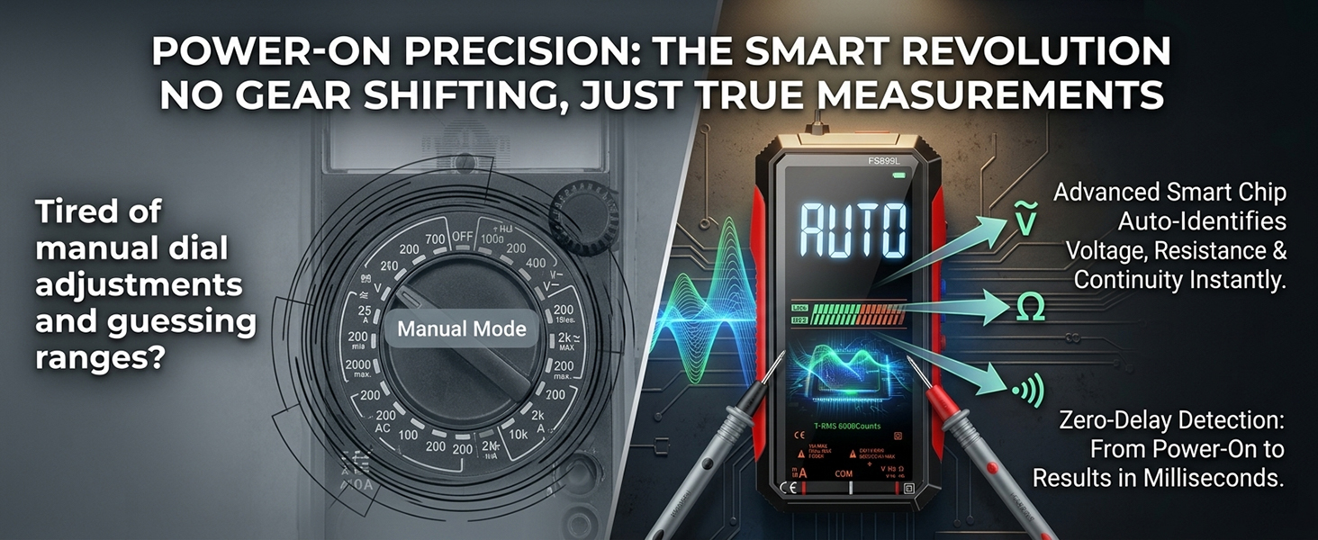 2026 Upgraded FS899L Digital Multimeter