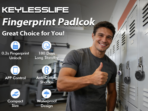 Fingerprint Padlock Fingerprint Locker Lock