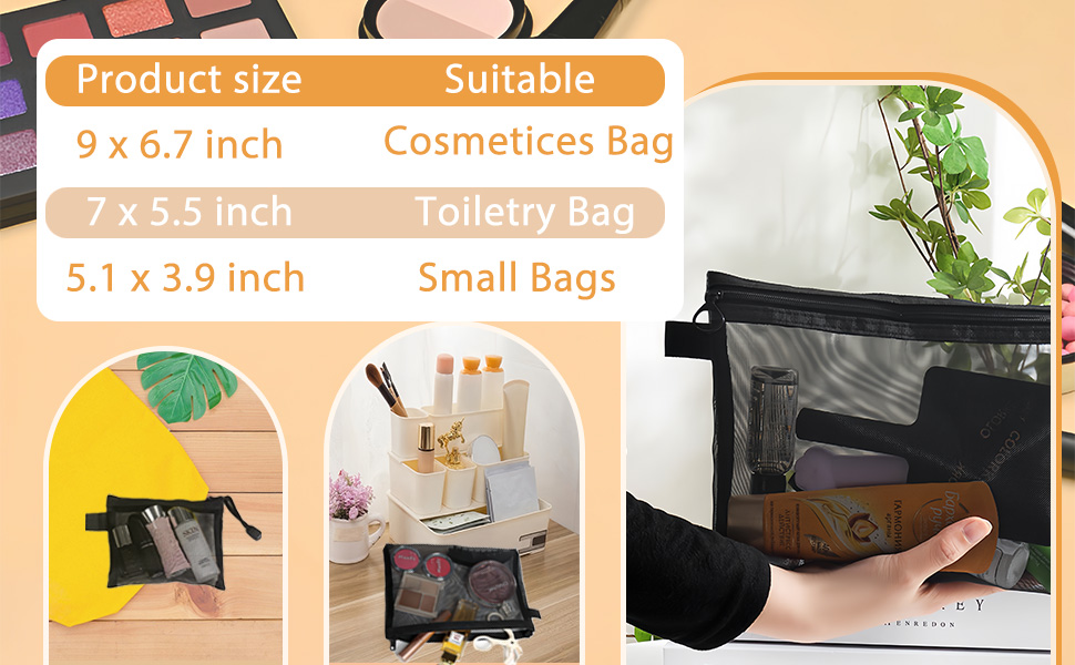 Three sizes: 7.5 x 5.5 inches, 5.9 x 4.5 inches, 4.2 x 3.2 inches, meeting various needs.