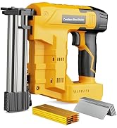 Cordless 18GA Brad Nailer & Staple Gun Compatible with DeWalt 20V Battery (Tool Only), 2-in-1 Ele...