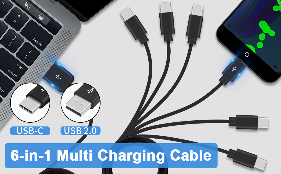 usb c spliiter charging cable