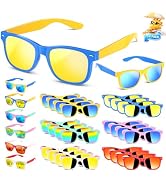 Vcarsian Party Favors Kids Sunglasses Bulk - 24 Packs Boys Girls Sun Glasses UV Protection for Be...