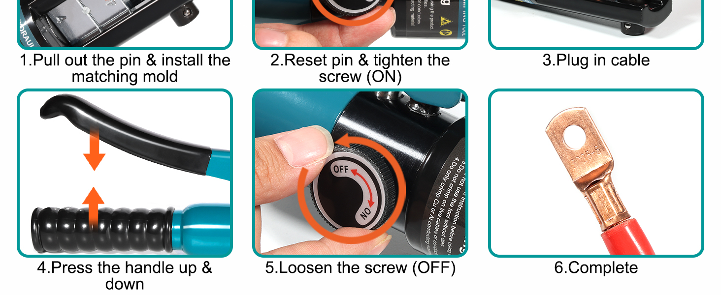 battery cable crimper tool