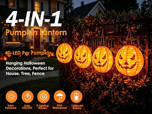 solar pumpkin lights outdoor