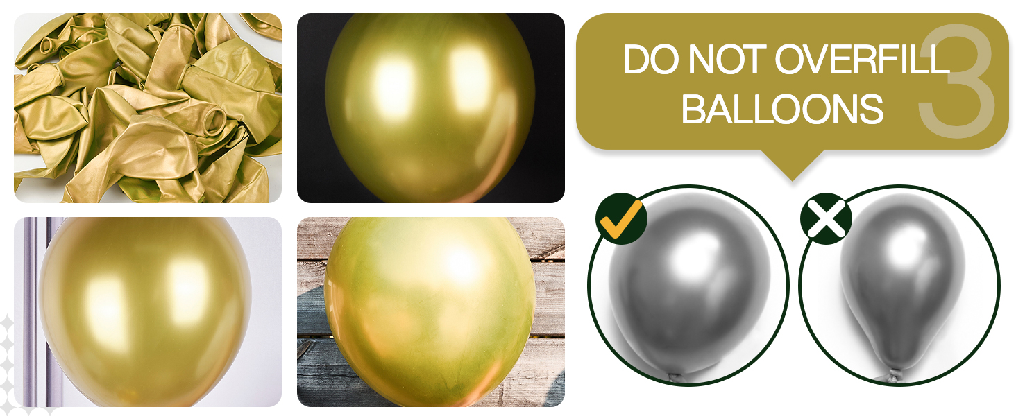 PartyWoo Gold Balloons