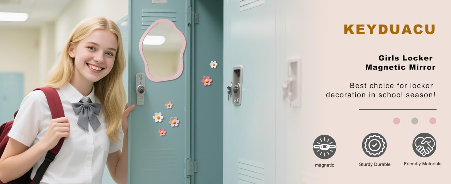 Girls Locker Magnetic Mirror
