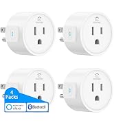 EIGHTREE Smart Plugs Compatible with Alexa Only, Voice Control, Outlet Timer, 10A Smart Outlet, W...