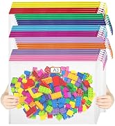 YOPCDJ 30PCS Mesh Zipper Pouch Bags, A3 17x12 Inches Waterproof Mesh Bags with Zipper, Plastic Zi...