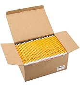 Madisi Wood-Cased #2 HB Pencils Bulk, 576 Count, Pre-sharpened | Box of Number 2 Pencils, Yellow,...