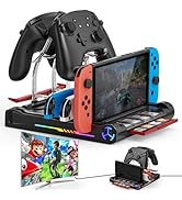 RGB Switch Dock for Switch/OLED, 4K/1080P HDMI Charger Docking Station Compatible With Joy-con, T...