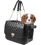 Betop House Fashion Pet Carrier Tote Purse for Small Dogs and Cats Soft-Sided Black