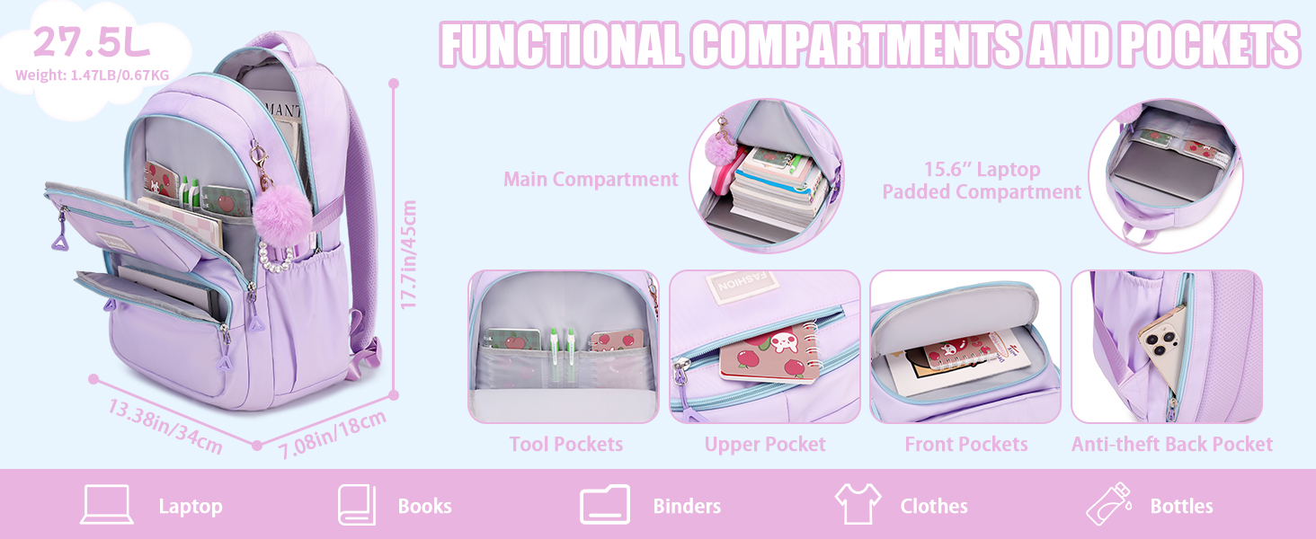 multiple pockets
