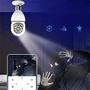 wireless wifi light bulb camera security camera