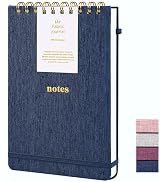 TSFPapier A5 Top Spiral Notebook – Hardcover Journal 160 Pages 100 GSM Thick Paper With Elastic B...