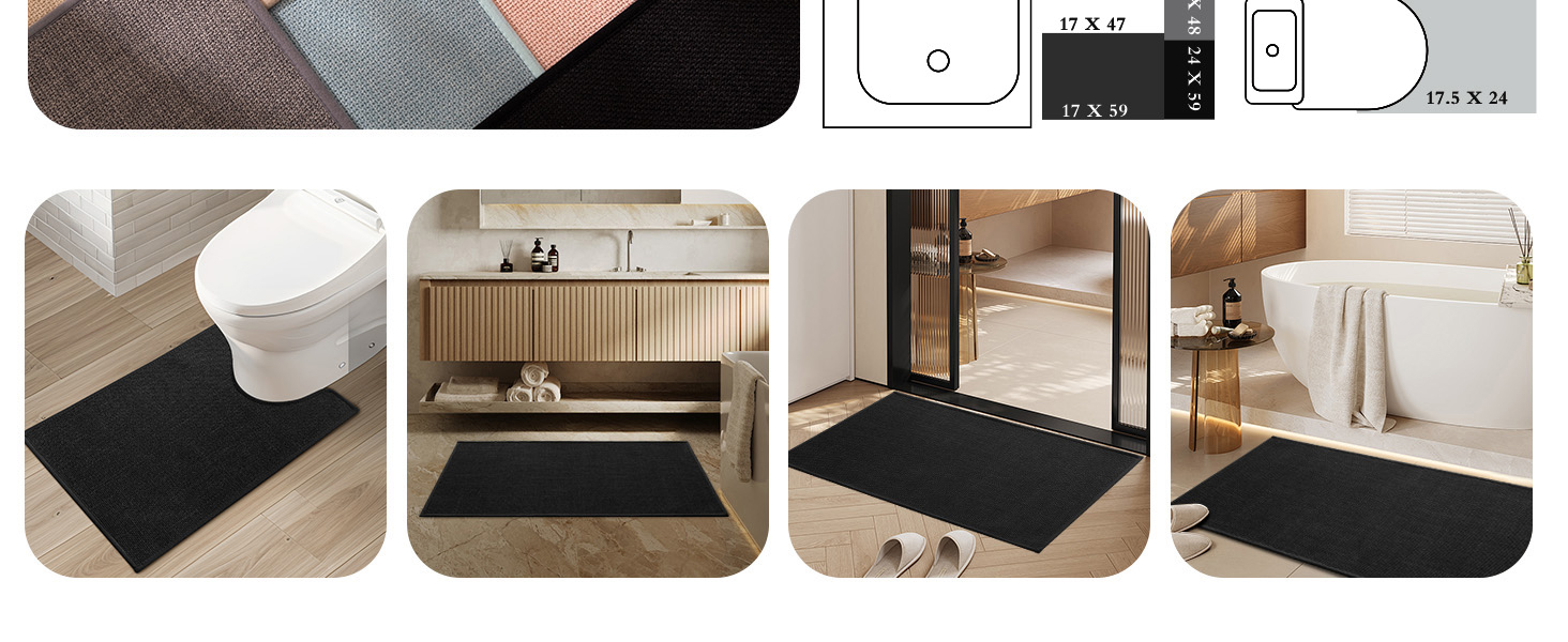 quick dry bath mat