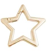 Star Shaped Stainless Steel Keychain Clip Carabiner Snap Hook Holder Carabiner Hook Clip Key Hold...