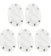 5 Pcs White Universal Baby Jumpsuit Diaper Infant Romper Length Extender Bodysuit Snap Button Ext...