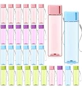 Mifoci 30 Pcs Water Bottle Bulk 17 oz Plastic Sports Water Bottles for Kids Adults Reusable Leak ...