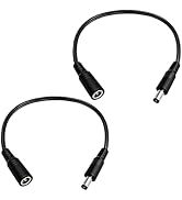1FT 12V DC Power Extension Cable 5.5mmx2.5mm 18AWG Male to Female Extension Cable Barrel Connecto...