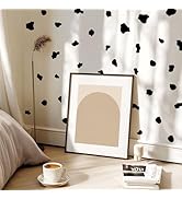 YouRfocus Farmhouse Cow Print Wall Decals | 6 Sheets of Black Vinyl Peel and Stick Wall Stickers ...