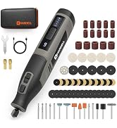 4V Cordless Rotary Tool Kit with 80Pcs, 4000mAh Long-lasting Battery, 6 Speeds 8000-28000RPM Rota...
