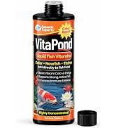 VitaPond Liquid Pond Fish Vitamins for Koi, Goldfish & Ornamental Pond Fish, Supports Color, Appe...