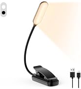 IOHFOI 20 Led Book Light, USB Rechargeable Reading Light, Eye Caring 3 Color Temperatures, Adjust...