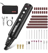 Baste Mini Cordless Rotary Tool, 5-Speed 18000 RPM, 109Pcs Accessories | 2000mAh, USB-C Charging ...