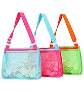 Tagitary Beach Toys Mesh Beach Bag Sand Toy Seashell Collecting Bag Pool Bag Swimming Beach Acces...