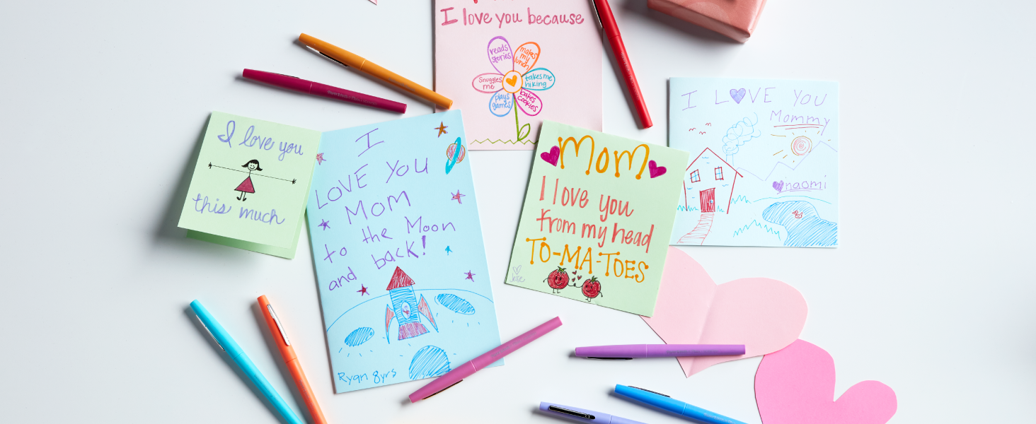 flair pens cards invites mom mothers day teacher activity color art craft love colorful happy joy