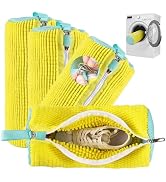 Shoe Washing Machine Bag 4pcs Reusable Sneaker Washing Bag with Built-in Fluffy Brushes for 360° ...