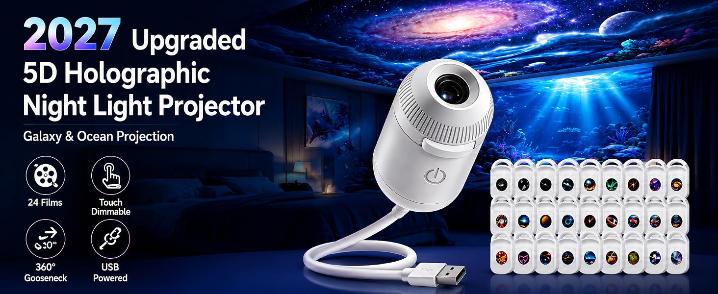 Galaxy Projector Night Light
