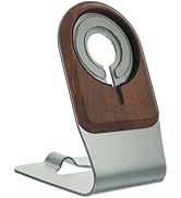 Walnut Gray Magnetic Mag Safe Phone Stand 12 pro Wooden Bracket Cradle Aluminum Alloy Mobile Cell...