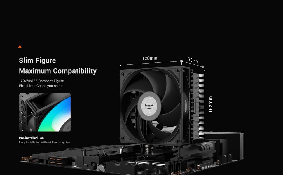 PCCOOLER CPS RT400 ARGB BK CPU Air Cooler